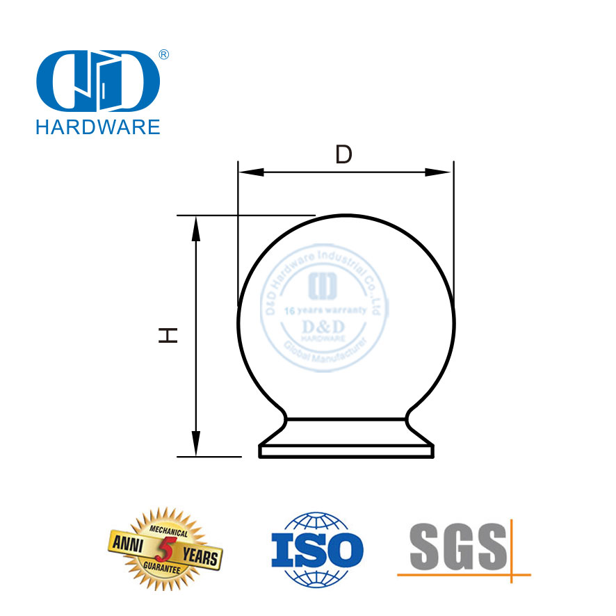 Poignées de boutons de porte de conception moderne de vente chaude pour tiroir et Furniture-DDFH044