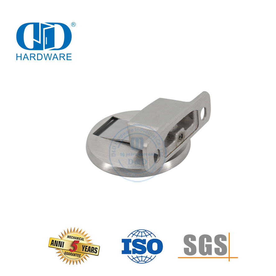 Nouveau modèle Zinc rond café MSN noir accessoires de porte de meubles magnétique plancher porte Stopper-DDDS037