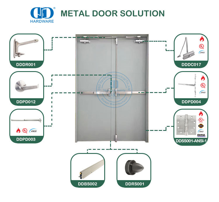 charnière de porte en métal