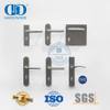 Poignée de levier de porte en acier inoxydable durable de centre à centre de 85 mm avec plaque-DDTP001-PVD