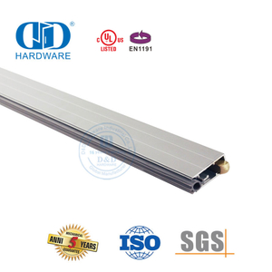 Joint inférieur de porte coulissante en aluminium anodisé insonorisé à usage moyen, coupe-froid-DDBS001