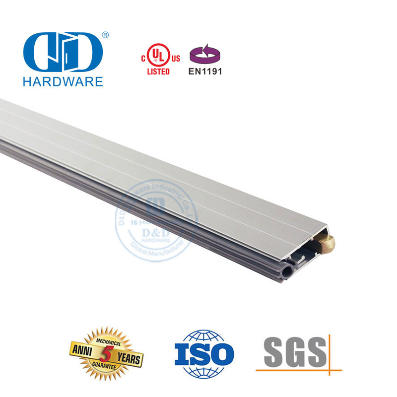 Joint inférieur de porte coulissante en aluminium anodisé insonorisé à usage moyen, coupe-froid-DDBS001
