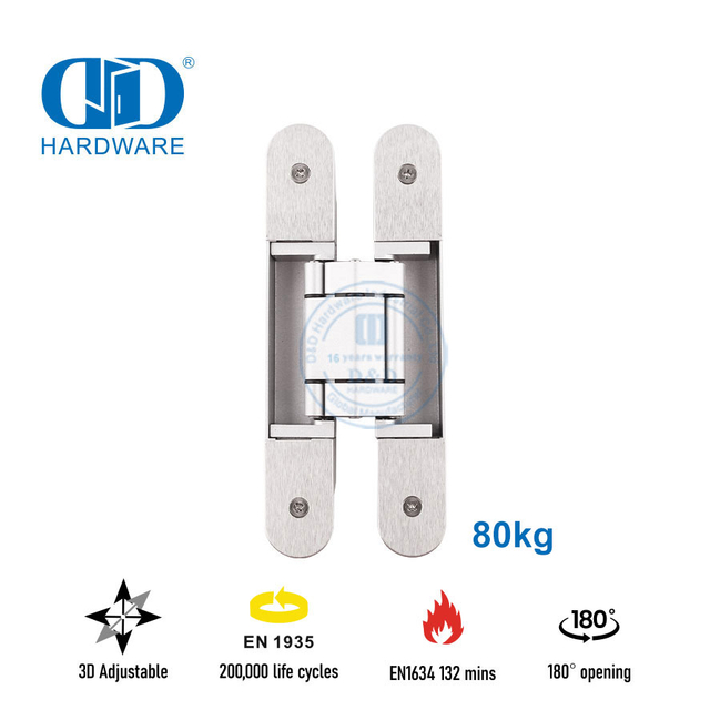 Charnière cachée pour porte coupe-feu EN1935 pour hôtel 5 étoiles-DDCH008-G80