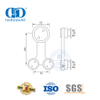 Ensemble d'accessoires industriels en verre en acier inoxydable, quincaillerie pour porte coulissante pour salle de bain Door-DDGS106