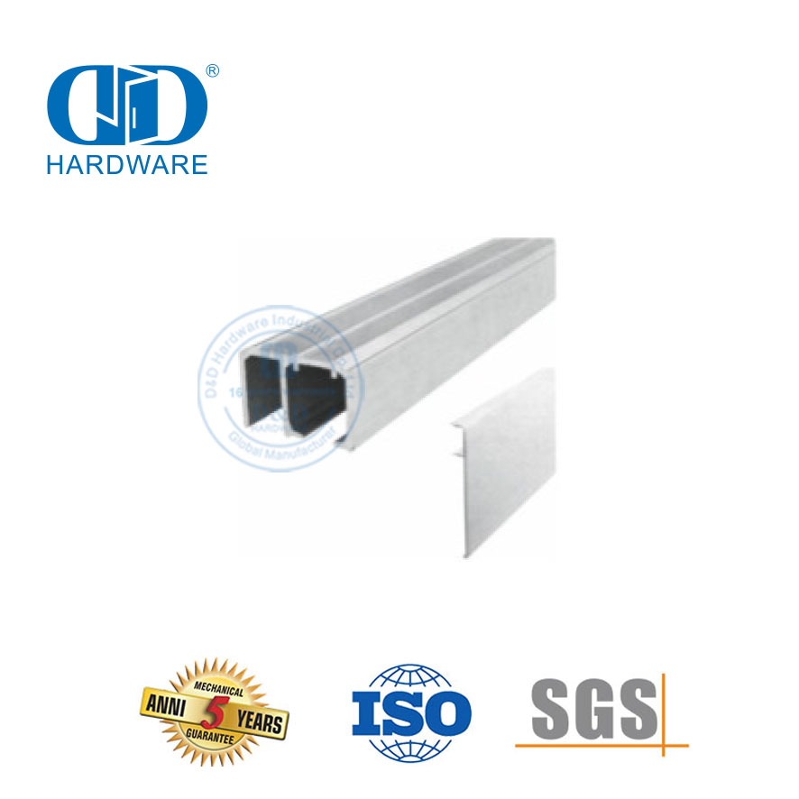 Ensemble d'accessoires en verre silencieux en aluminium et acier inoxydable, quincaillerie en verre, rouleau de porte de douche pour porte coulissante vers l'intérieur-DDGS141