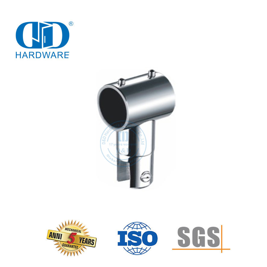 Connecteur de panneau de verre en acier inoxydable, connecteur de verre de salle de bains, raccord de cabine de douche commerciale System-DDSC027