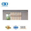 Quincaillerie de porte de grange bi-pliante en acier inoxydable, Kit de rails de quincaillerie pour porte de grange double coulissante pour porte robuste-DDBD038