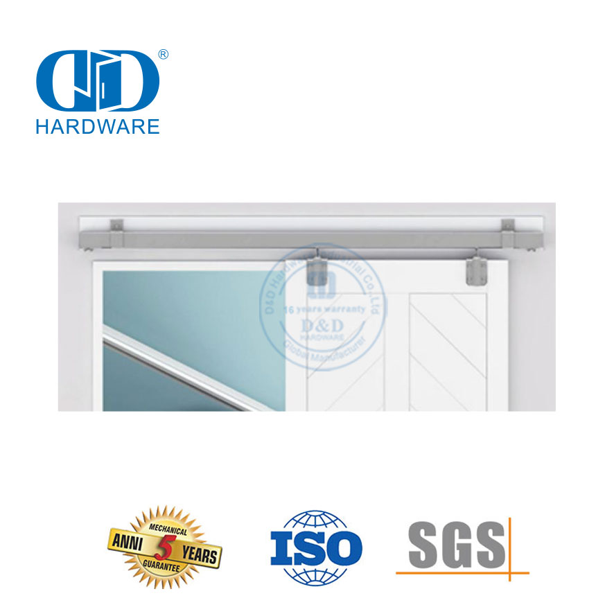 Hardware-DDBD036 de porte de grange extérieure de maison de porte coulissante résistante de conception minimaliste d'acier inoxydable