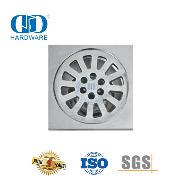 Drain de douche de salle de bains en acier inoxydable, quincaillerie de meubles durable, drain de sol linéaire-DDFD0012