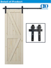 Kit d'armoire en acier inoxydable, accessoires, ensemble de rails, quincaillerie à rouleaux pour porte simple en bois de grange coulissante en carbone pour porte intérieure-DDBD001