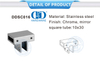 Support de salle de bain en acier inoxydable, connecteur de panneau de verre, quincaillerie de porte en verre, cabine de douche System-DDSC016