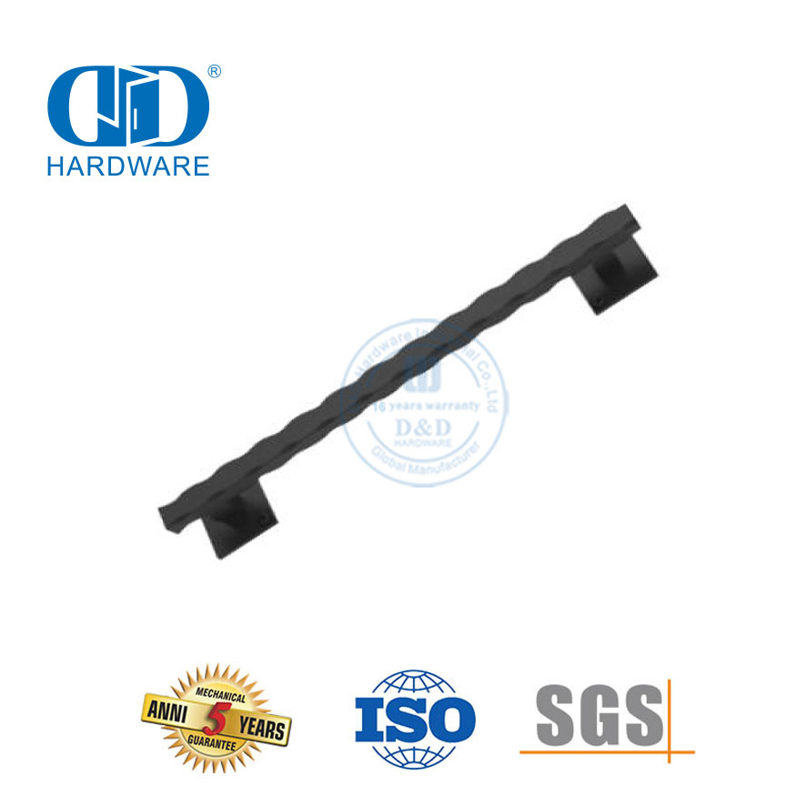 Poignée de porte de grange coulissante noire moderne en acier inoxydable de haute qualité poignée de traction de porte Handle-DDBD100