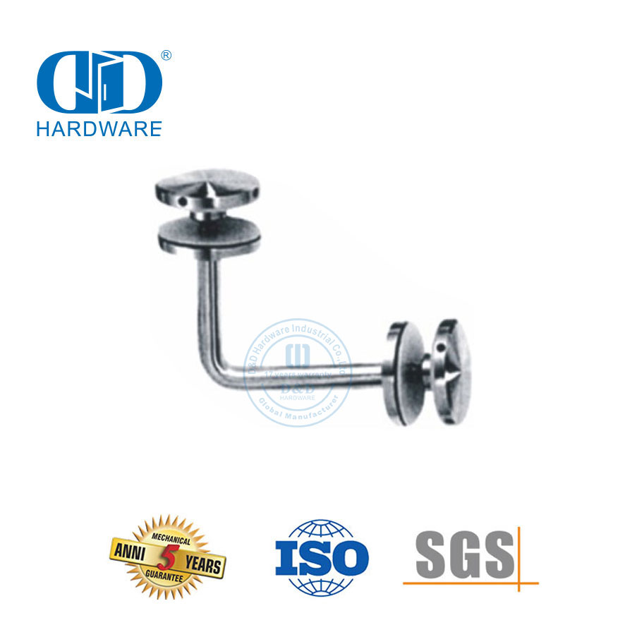 Fabricant de raccord de porte en acier inoxydable, balustrade d'escalier en verre, support de main courante-DDHB001