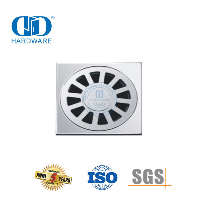 Drain de douche de salle de bains de Type carré en acier inoxydable, raccord de toilette de salle de bains Drain-DDFD005