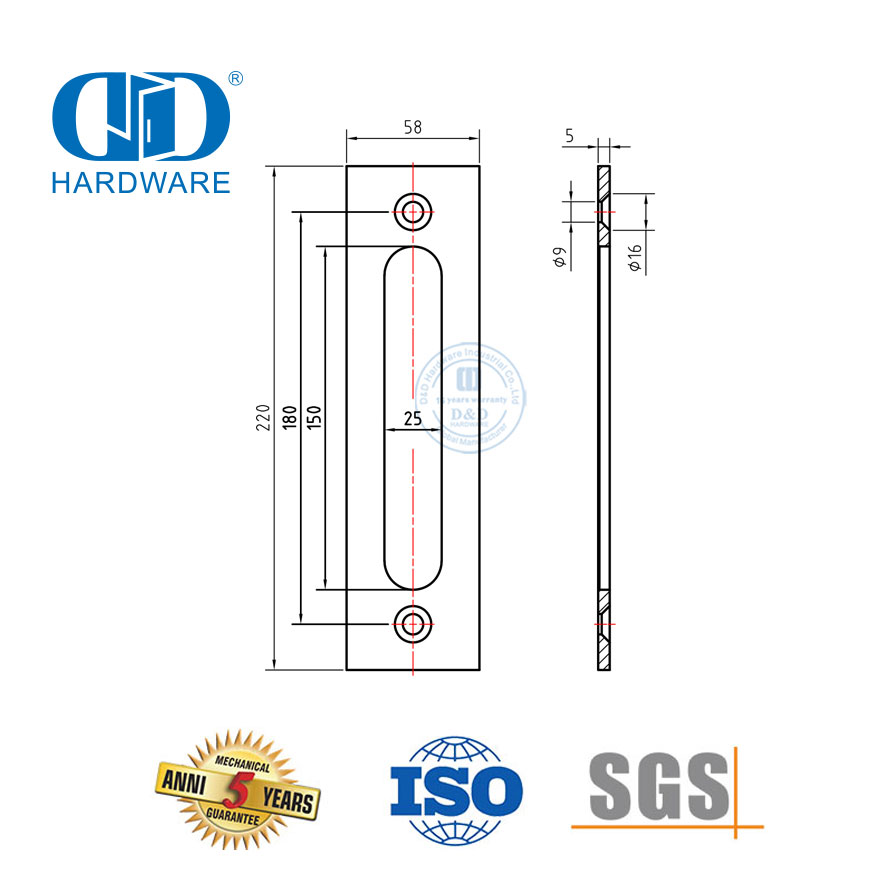Quincaillerie de porte de grange coulissante en acier inoxydable, ensemble de rails de quincaillerie de porte, matériel de garage en acier-DDBD003