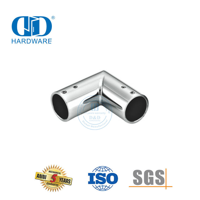 Système de cabine de douche commerciale en acier inoxydable, support de panneau en verre, connecteur à pince, Clip Connector-DDSC035