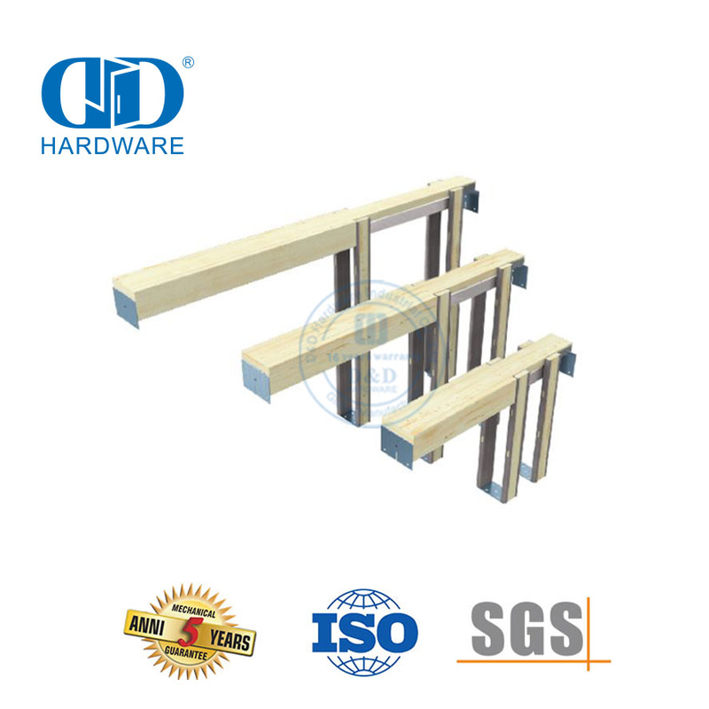 Goujon de tube en acier inoxydable matériel de porte coulissante plus stable cadre de porte de grange de poche Hardware-DDBD063