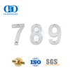 Numéro de plaque de porte en acier inoxydable, lettre moderne, maison, porte en métal, Signature Plate-DDSP013