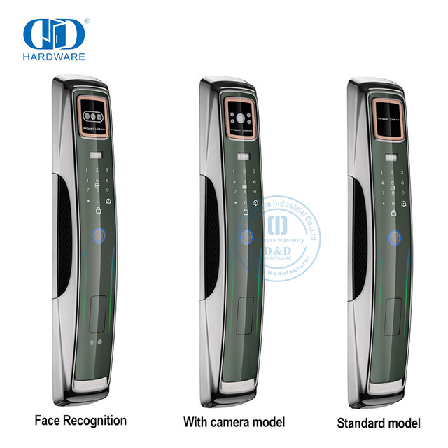 Fabricant WiFi carte numérique sécurité coffre-fort électronique empreinte digitale télécommande serrure de porte intelligente avec caméra et Audio -DDEL009