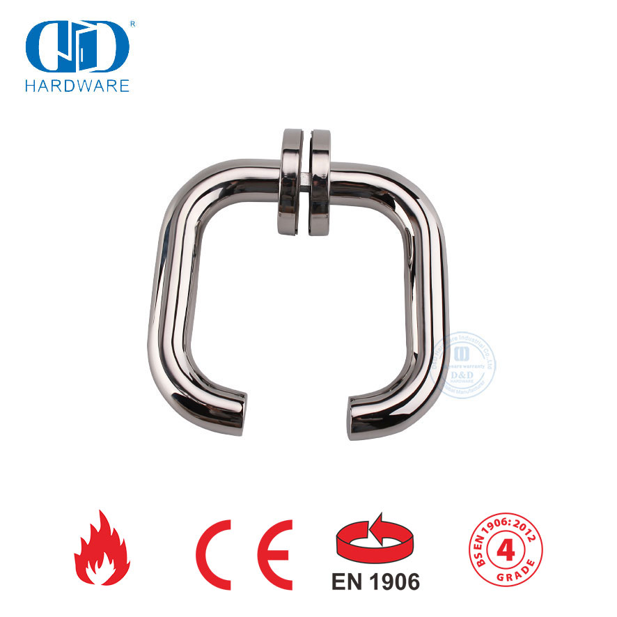 Poignée de levier de porte tubulaire ronde en acier inoxydable EN 1906 finie PSS-DDTH001-PSS