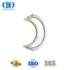 Poignée de porte de salle de bains en verre en forme de C en acier inoxydable, poignée de porte de grange à tirer et affleurante Set-DDPH003