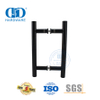 Poignée de traction accessoire de porte en verre en forme de H noir mat de style classique-DDPH001-A Φ22-Noir