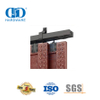 Quincaillerie de porte de grange coulissante, robuste et durable, personnalisée en acier inoxydable, Rail noir, pour porte de grange coulissante, Hardware-DDBD042