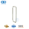 Boutons de porte de douche en verre en acier inoxydable de type H à tube rond de haute qualité Poignée de porte en verre-DDPH007-SSS