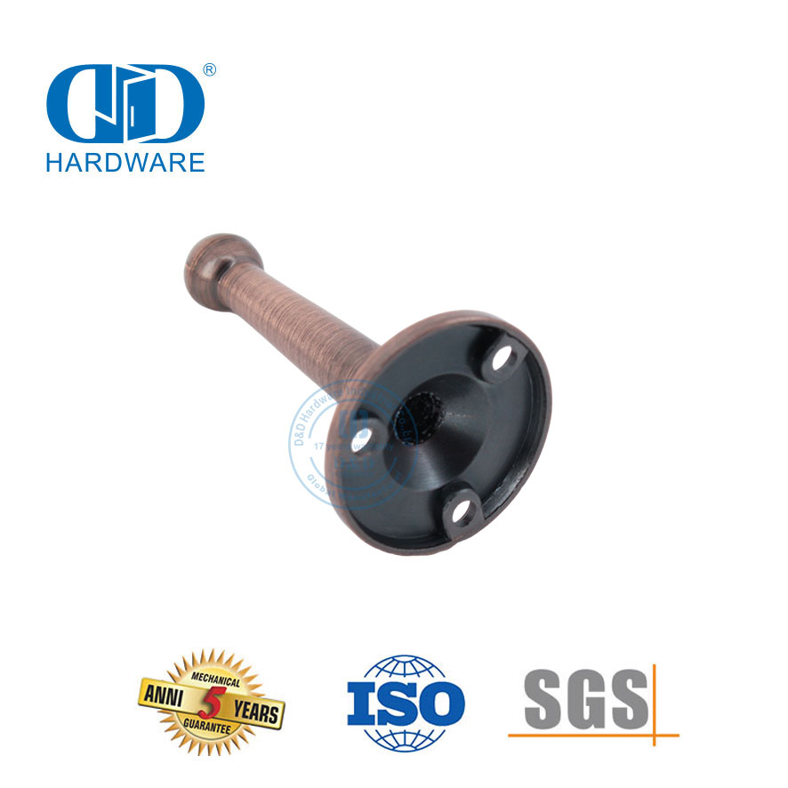 Butée de porte en alliage de zinc pour porte en bois-DDDS021