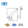 Butée de porte magnétique anti-poussière montée au sol, butoir de porte robuste pour bâtiment résidentiel-DDDS026