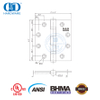 Charnière de porte en métal architecturale en acier inoxydable ANSI UL répertorié BHMA à fermeture douce ignifuge et robuste pour meubles résidentiels-DDSS001-ANSI-2-4,5x4x3 mm