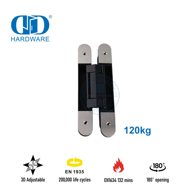 Charnière de porte cachée 3D du fabricant EN1935 pour porte robuste-DDCH008-G120