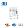 Kit de porte coulissante bi-pliante en acier inoxydable de haute qualité, quincaillerie de système de porte de grange de dérivation Hardware-DDBD071