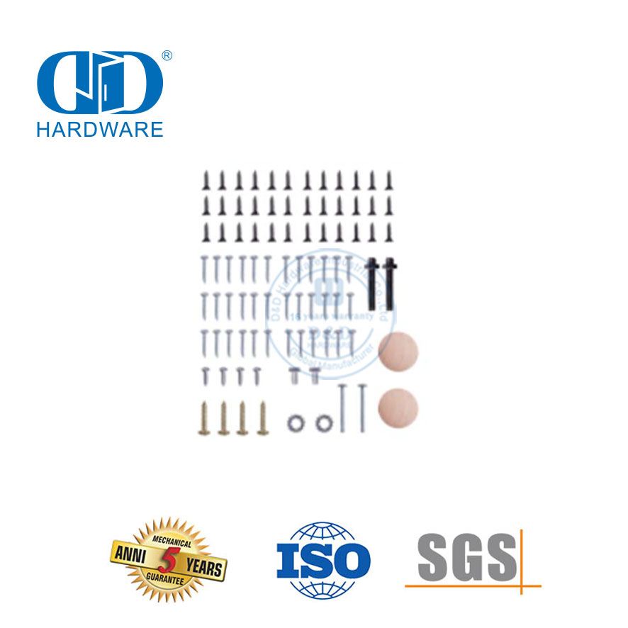 Kit de porte coulissante bi-pliante en acier inoxydable de haute qualité, quincaillerie de système de porte de grange de dérivation Hardware-DDBD071