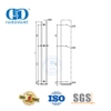 Accessoires de porte avant en verre de bureau en acier inoxydable, poignée de traction de porte en verre à Tube rond avec Lock-DDPH040