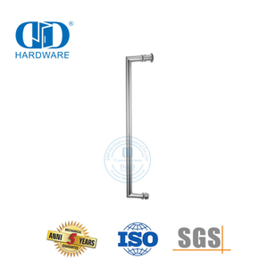 Poignée de salle de douche en acier inoxydable, accessoire de porte en verre, poignée de traction de porte de salle de bain simple face-DDPH042