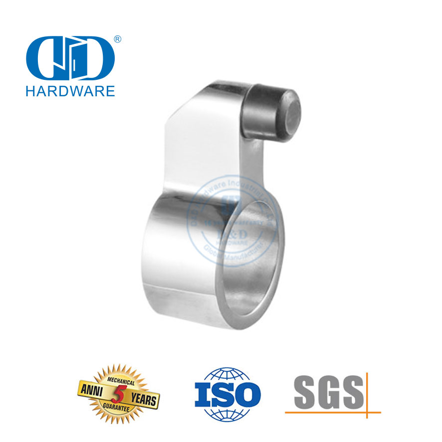 Porte coulissante en verre en acier inoxydable, rouleau suspendu, matériel de salle de bains, raccord en verre pour porte coulissante-DDGS120