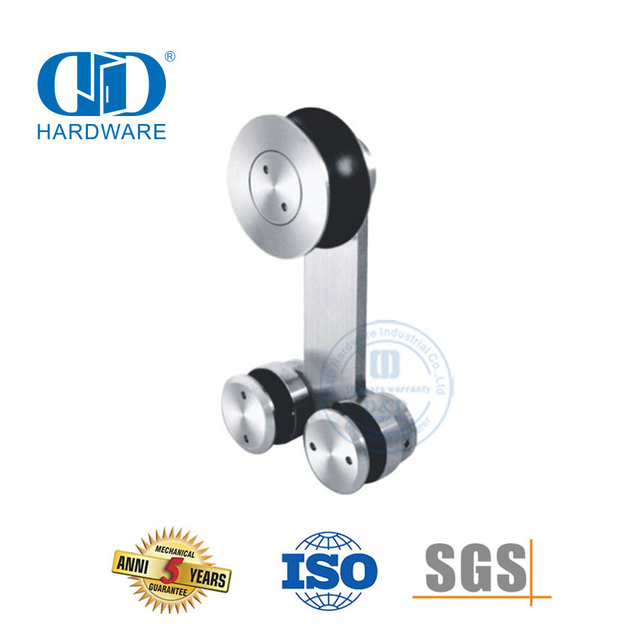 Ensemble d'accessoires industriels en verre en acier inoxydable, quincaillerie pour porte coulissante pour salle de bain Door-DDGS106