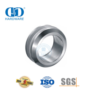 Accessoires de meubles bouton de poignée en acier inoxydable quincaillerie en verre raccord en aluminium trou traversant poignée en coupe-DDSK015