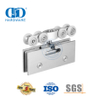 Pince de porte en acier inoxydable, porte coulissante en fer, rouleau suspendu, accessoires de meubles pour Double porte coulissante-DDGS132