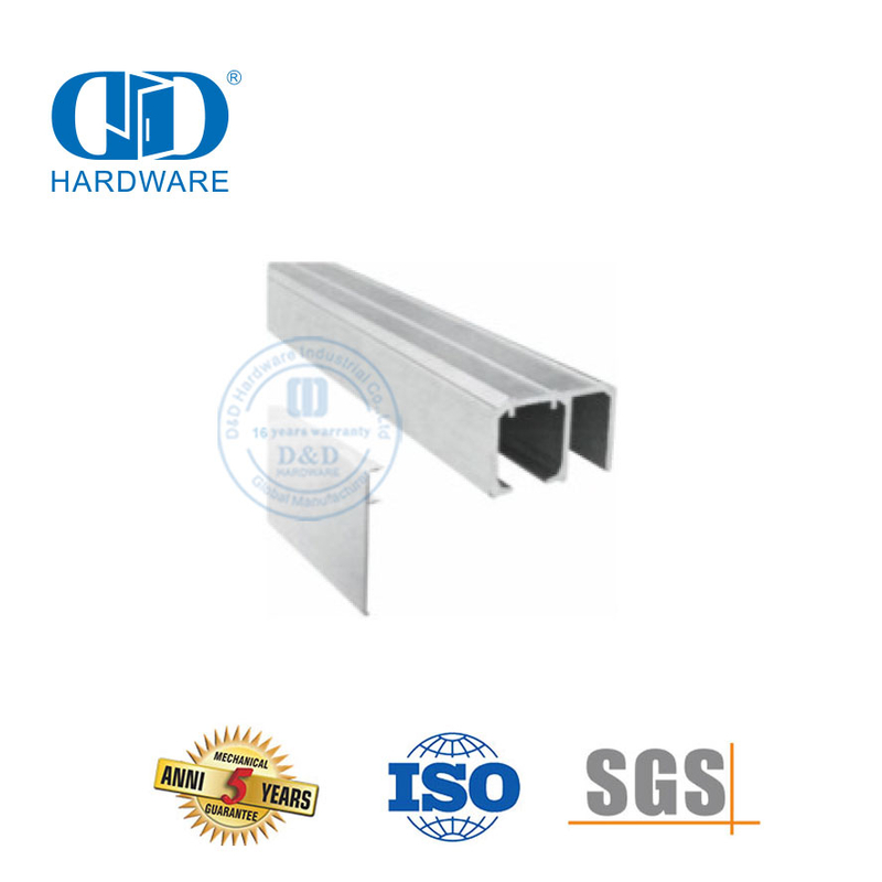 Ensemble d'accessoires en verre silencieux en aluminium et acier inoxydable, quincaillerie en verre, rouleau de porte de douche pour porte coulissante vers l'intérieur-DDGS141