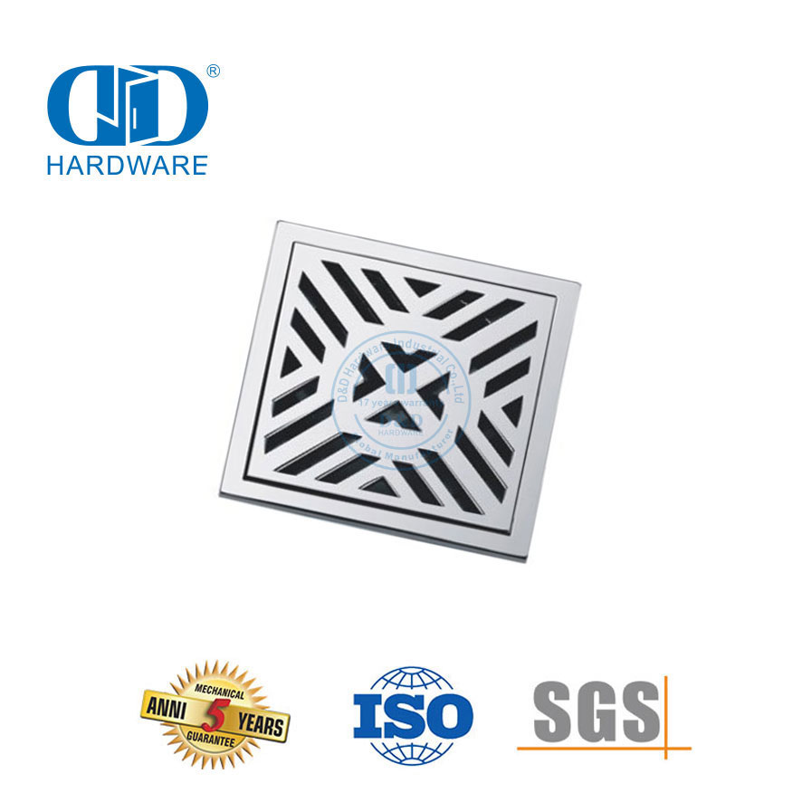 Chine Fabricant Accessoires de meubles en acier inoxydable Drain de sol de cuisine Salle de bain Douche Drain-DDFD007