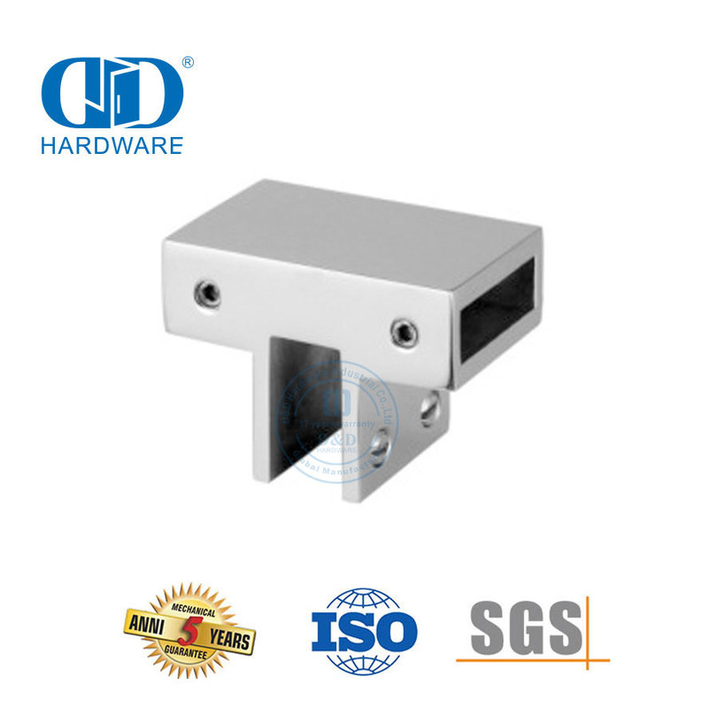 Support de salle de bain en acier inoxydable, connecteur de panneau de verre, quincaillerie de porte en verre, cabine de douche System-DDSC016