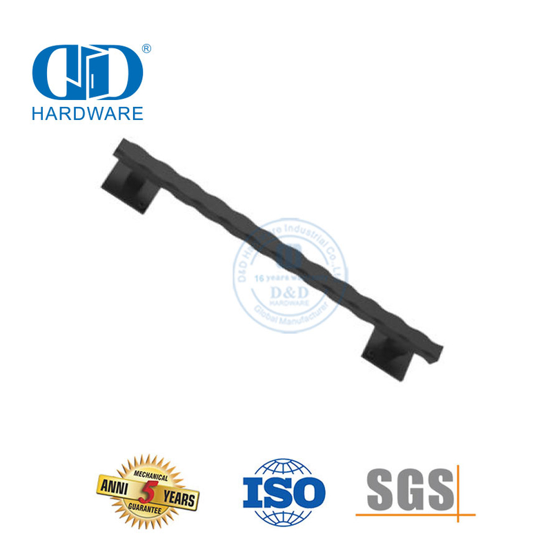 Poignée de porte de grange coulissante noire moderne en acier inoxydable de haute qualité poignée de traction de porte Handle-DDBD100