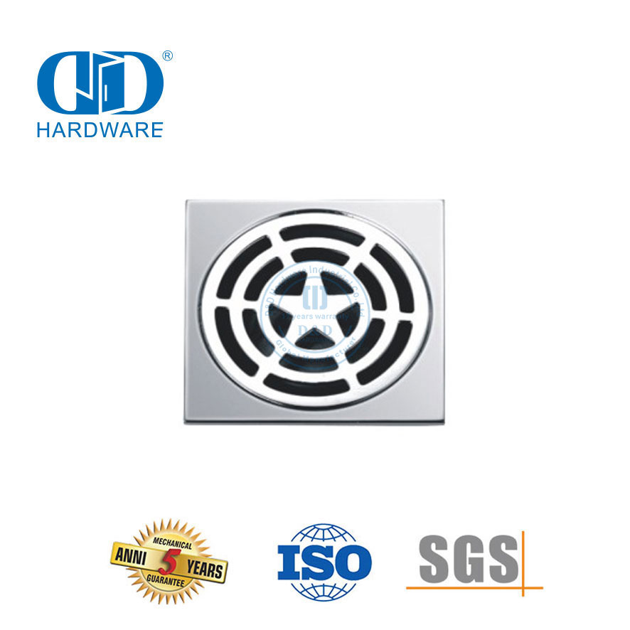 Drain de sol sanitaire en plastique ABS et acier inoxydable, accessoires de meubles, salle de bains, douche Drain-DDFD002