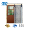 Matériel de porte de grange de dérivation de Style moderne en acier inoxydable, porte de grange coulissante, rail de meubles Hardware-DDBD069