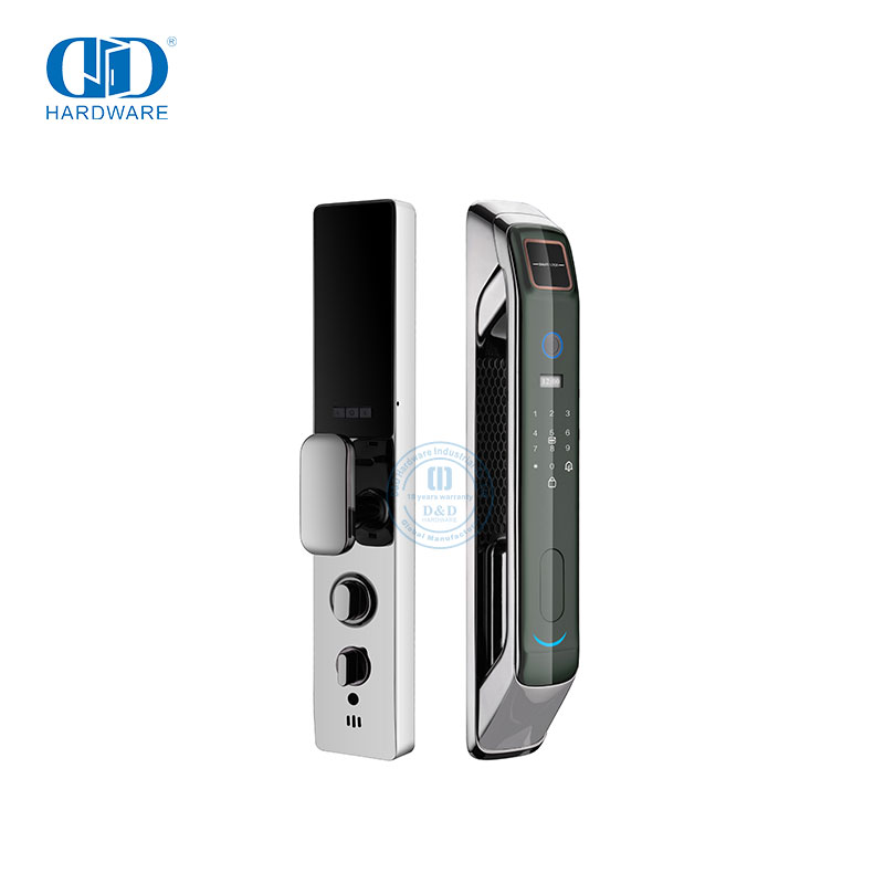 Caméra WiFi, moniteur Audio et Capture d'image, serrure de porte automatique à reconnaissance d'empreintes digitales/paume/visage-DDEL008