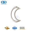 Poignée de porte de salle de bains en verre en forme de C en acier inoxydable, poignée de porte de grange à tirer et affleurante Set-DDPH003