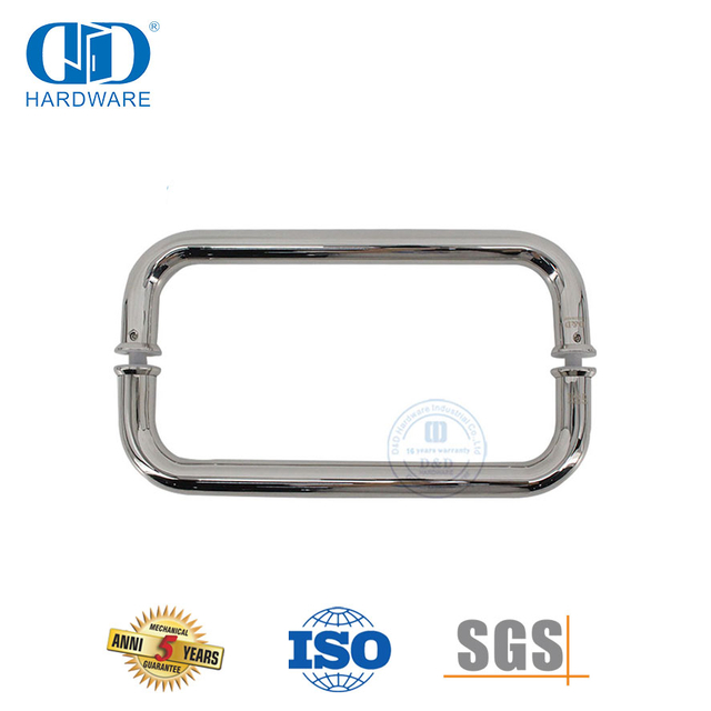 Poignée de traction de porte en verre de salle de bains de salle de douche en acier inoxydable de nouveau design-DDPH007-A-PSS