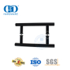 Poignée de traction accessoire de porte en verre en forme de H noir mat de style classique-DDPH001-A Φ22-Noir